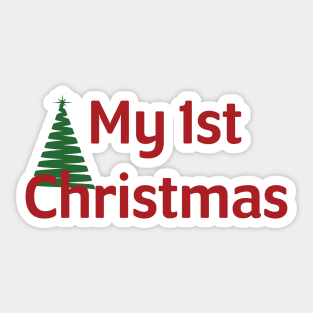 My First Christmas | Baby's First Christmas Onesie Design Sticker